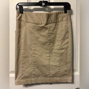 The Limited Tan Pencil Skirt